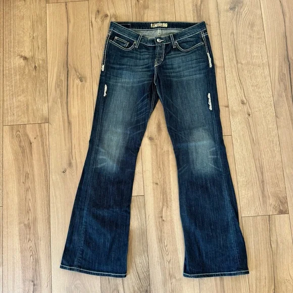BKE Denim Sabrina Flare Jeans 30x31.5 - Picture 1 of 6